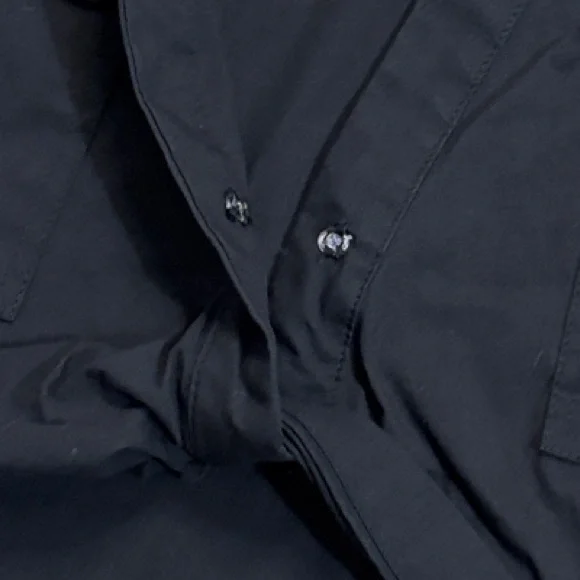 Zara Black Poplin Utility Safari Crop Top W/ Knot short sleeve size S - Picture 11 of 13